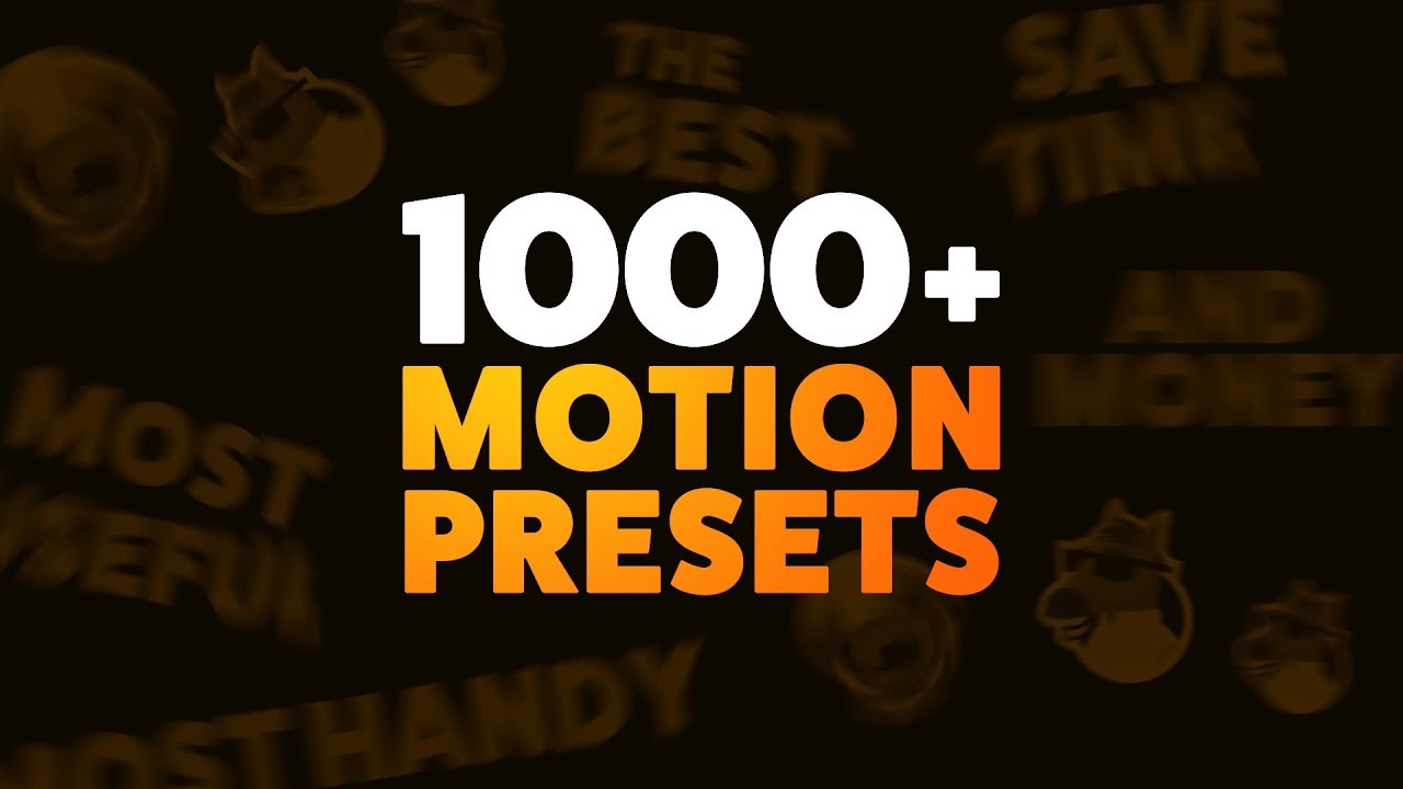 the most handy presets for animation composer
